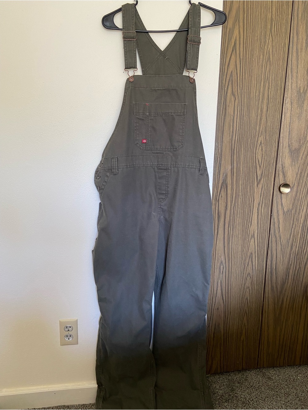 Womens Olive Green Dickies Canvas Overalls